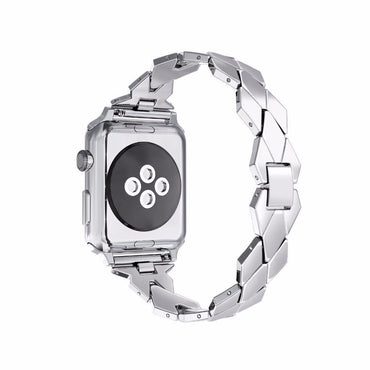 Stainless Steel Strap For Apple Watch band apple watch 4 3 band 42mm/38mm iwatch Rhombus Design wrist Bracelet