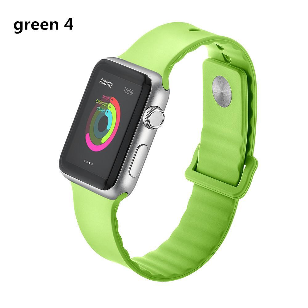Sport For Apple Watch band 42mm 38mm iwatch series 5 4 3 2 1 wrist bands link Bracelet Rubber watchband belt fashion correa
