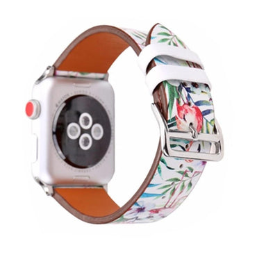 Genuine Leather For Apple Watch band 38MM/42MM iwatch series 3/2/1 flower wrist bands bracelet Belt watchband straps