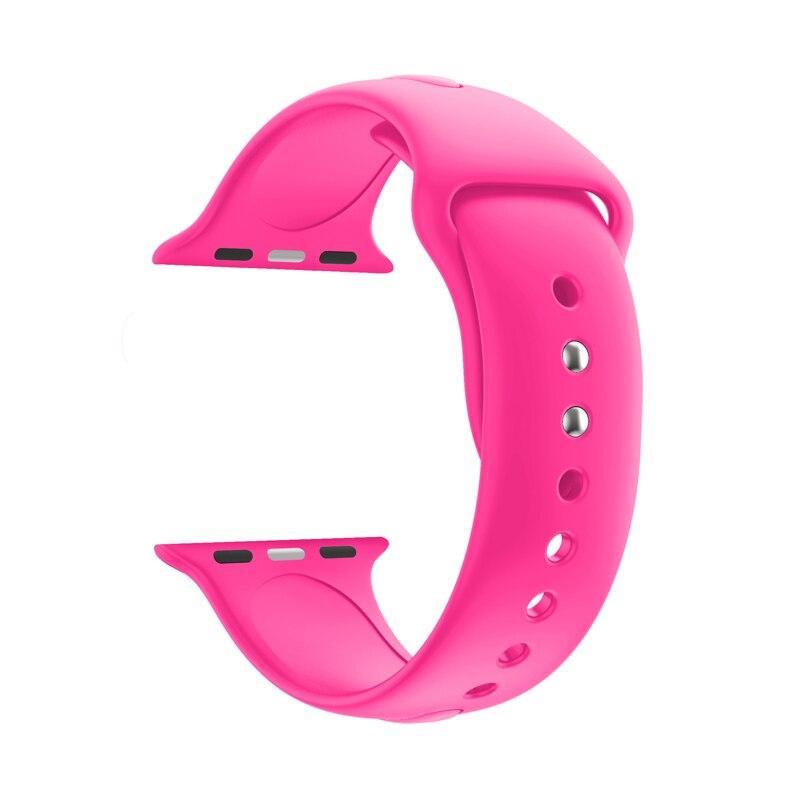 silicone Sport band For Apple Watch 4 44mm/40mm strap correa iwatch series 4/3/2/1 42mm/38mm wrist bracelet rubber belt