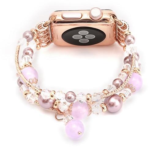 Luxury Agate strap For apple watch band apple watch 5 4 3 44mm 40mm iwatch series 5 4 3 2 1 42mm/38mm bracelet watchband correa