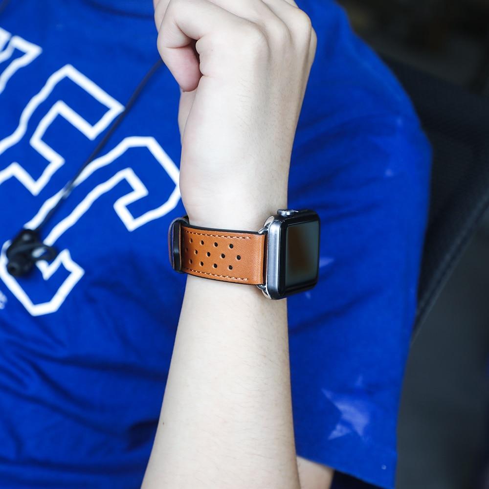 Leather strap For Apple Watch Band apple watch 5 4 3  band 44mm/40mm 42mm/38mm iwatch band 5 4 3 correa bracelet watchband belt