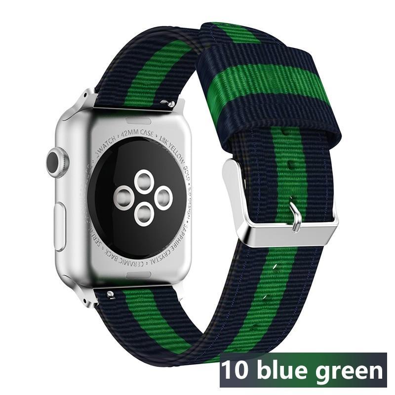 Nato strap For Apple Watch band apple watch 4 3 5 44mm/40mm iwatch band 42mm/38mm correa woven nylon wrist bracelet Accessories