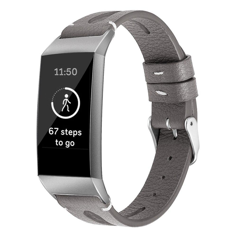 LXsmart New Fashion Leather strap For Fitbit Charge 3 band sport Smart Watch replacement Bracelet Belt wristband watch band