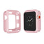 Silicone Cover Case For Apple Watch band apple watch 5 4 3 44mm 40mm iWatch case 42mm/38mm Soft protective Frame Full Protection