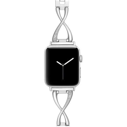 Diamond strap For Apple Watch Band apple watch 5 4 3 band 44mm/40mm Stainless Steel Iwatch 5 4 42mm/38mm Bracelet watchband belt