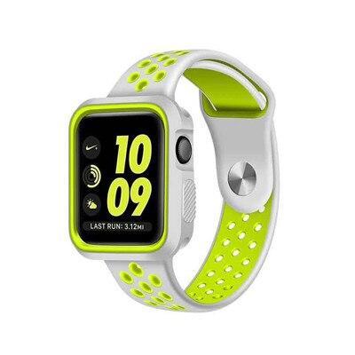 silicone strap+case For Apple watch band apple watch 5 4 3 band 44mm/40mm iwatch 5 4 3 42mm/38mm Bracelet watchband case cover