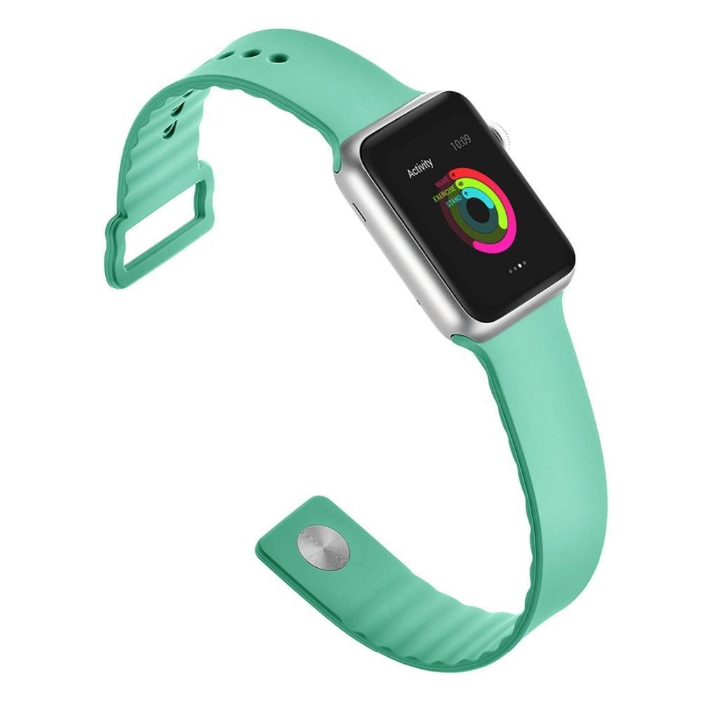 Sport For Apple Watch band 42mm 38mm iwatch series 5 4 3 2 1 wrist bands link Bracelet Rubber watchband belt fashion correa