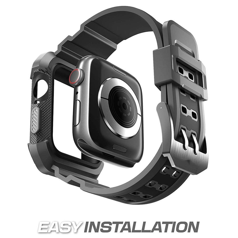 case+strap For Apple Watch band apple watch 4 5 Case 44mm 40mm iwatch 4 5 Rugged TPU Protective cover case watchband bracelet