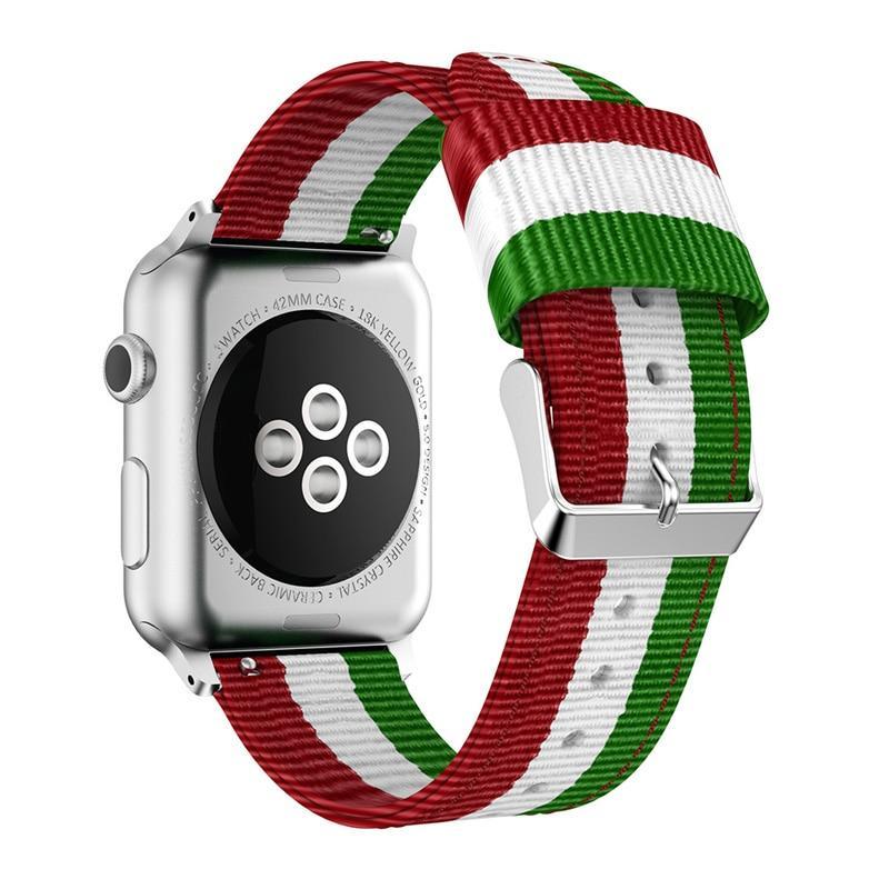 nato strap For Apple Watch band apple watch 5 4 3 band 42mm/44mm iwatch band 5 38mm/40mm correa woven canvas bracelet watchband