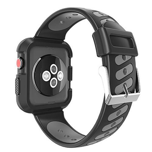 Silicone Sport Strap For Apple Watch band 42mm 38mm Pulseira case Iwatch series 3 2 1 wrist Bracelet TPU rubber cover