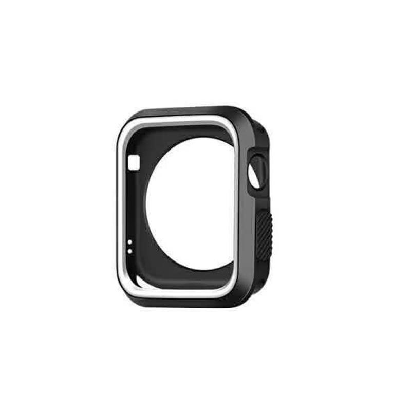 PC Case cover For Apple Watch band apple watch 4 3 5 44mm 40mm iwatch series 3 2 1 42mm/38mm protective silicone protector shell