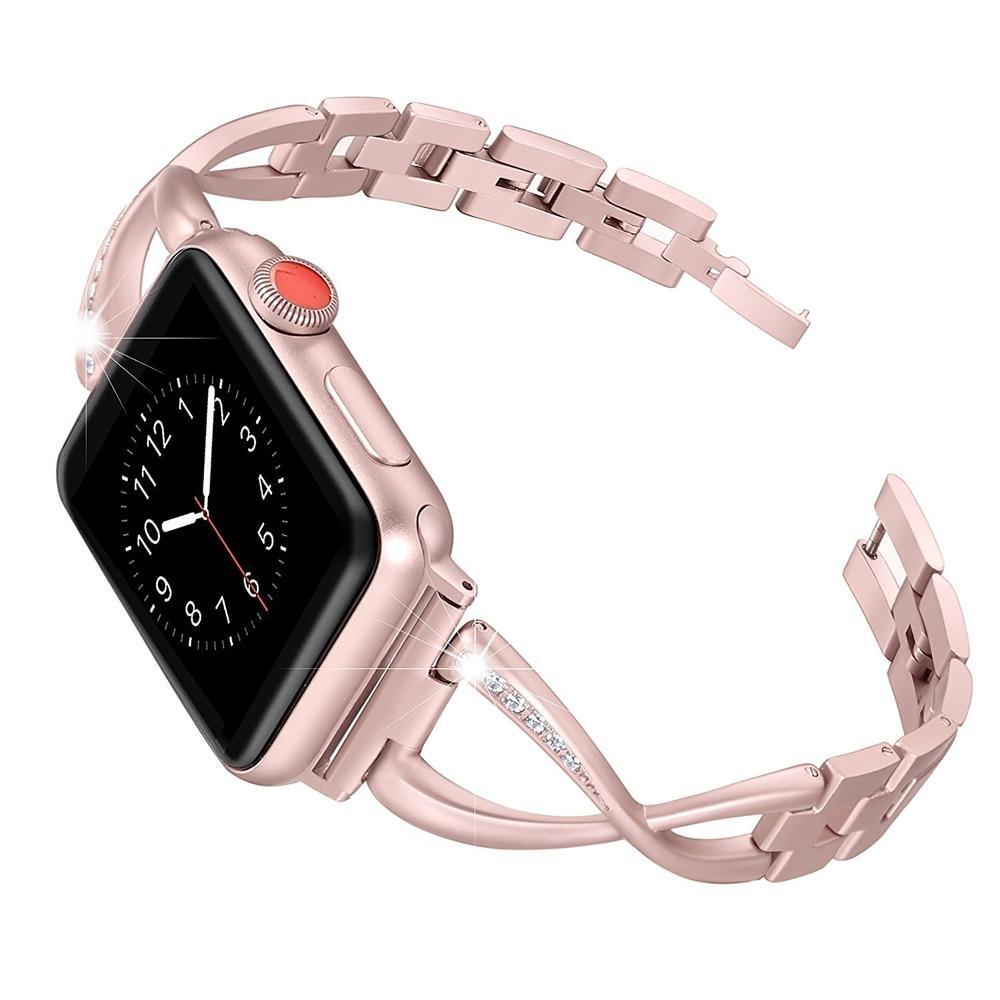 Strap For Apple Watch Band apple watch 5 4 3 band 44mm 40mm Diamond 316 Stainless Steel Iwatch 42mm/38mm Bracelet Watchband belt