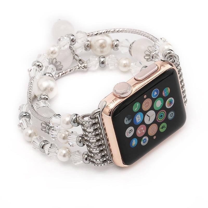 Luxury Agate strap For apple watch band apple watch 5 4 3 44mm 40mm iwatch series 5 4 3 2 1 42mm/38mm bracelet watchband correa