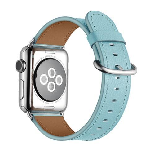 Leather strap For Apple Watch band apple watch 5 4 3 band 42mm 44mm correa iwatch band 5 38mm/40mm Classic Buckle bracelet belt