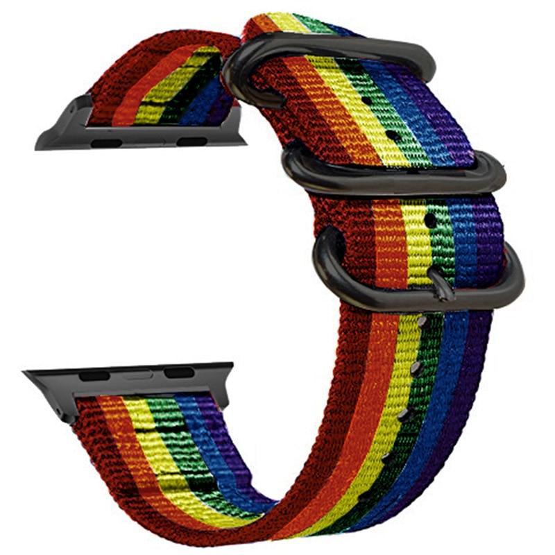 Nato strap For Apple watch band apple watch 4 3 5 band 44mm 40mm 42mm 38mm iwatch band correa woven nylon Bracelet Watchband