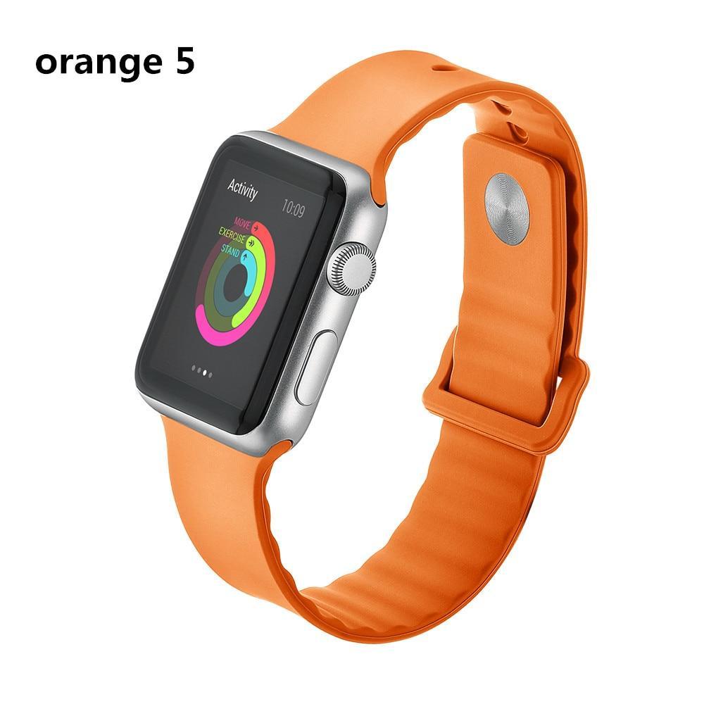 Sport For Apple Watch band 42mm 38mm iwatch series 5 4 3 2 1 wrist bands link Bracelet Rubber watchband belt fashion correa