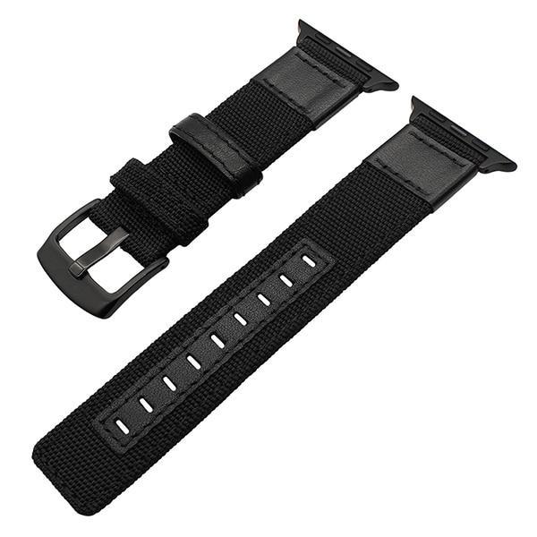 Leather Strap For Apple Watch band apple watch 5 4 3 band 44mm/40mm iwatch 5 42mm/38mm Wove Nylon bracelet watchband belt