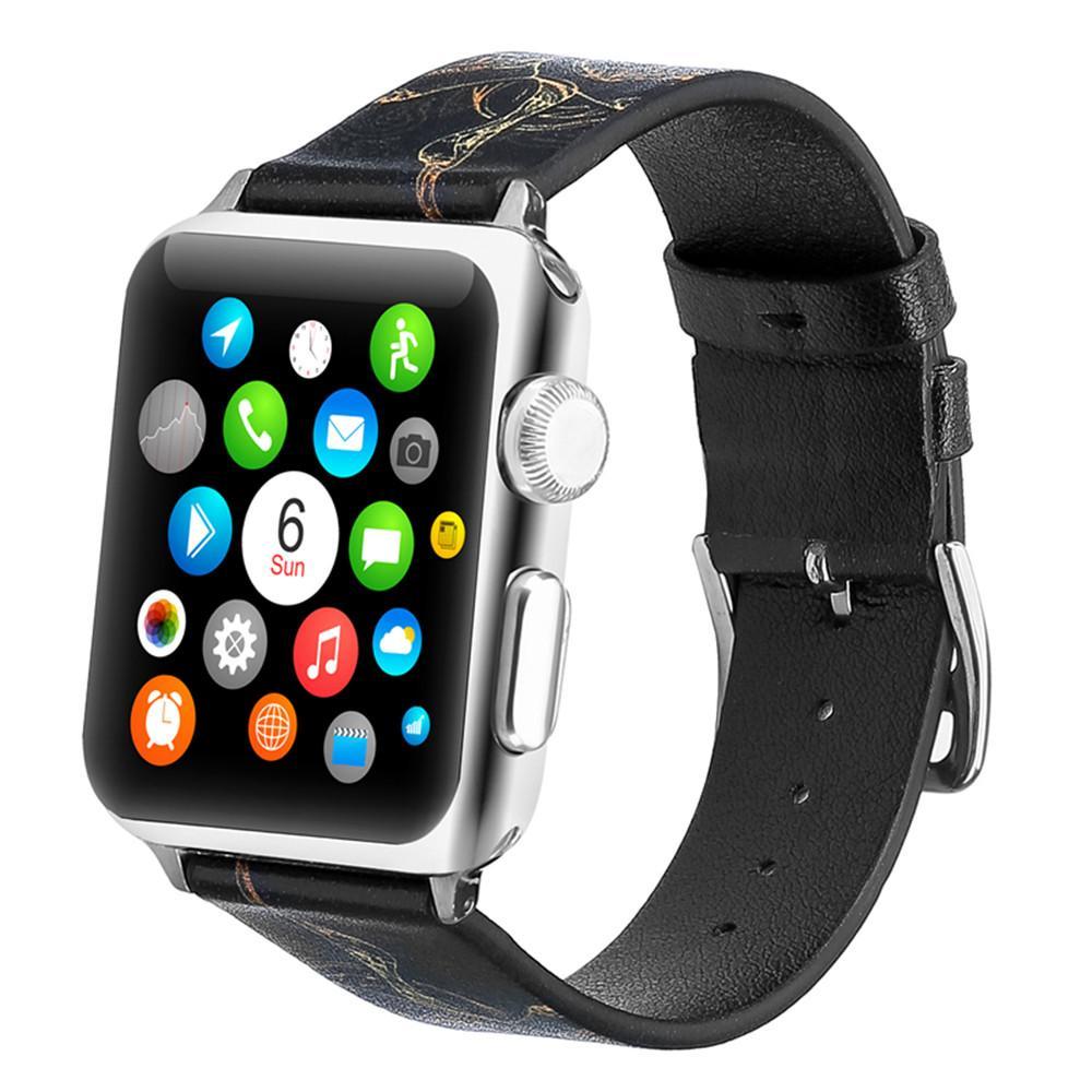 Leather strap for apple watch band 42mm 44mm correa iwatch series 4/3/2/1 40mm 38mm wrist watchband belt