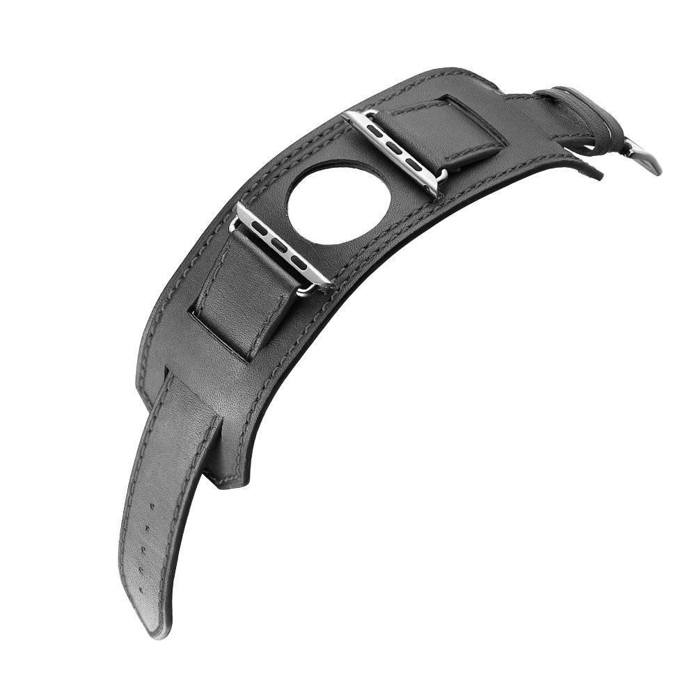 Leather cuff strap For apple watch band apple watch 5 4 3 42mm 38mm iwatch band 44mm/40mm bracelet belt watchband