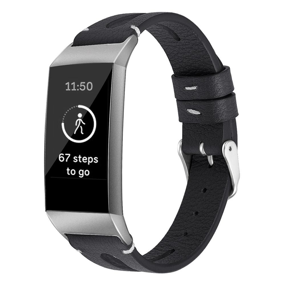 LXsmart New Fashion Leather strap For Fitbit Charge 3 band sport Smart Watch replacement Bracelet Belt wristband watch band