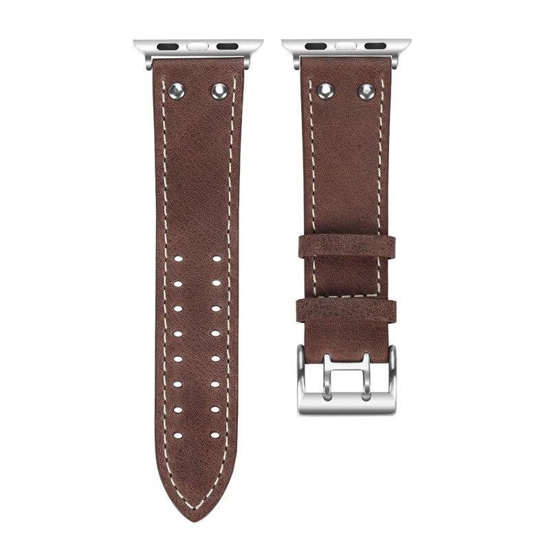 Genuine leather strap for apple watch band 42mm 38mm iwatch series 3/2/1 wrist band bracelet Cowhide watch band strap