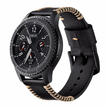 Leather Galaxy watch 46mm Strap For Samsung Gear S3 Frontier/Classic  huawei watch gt strap 22mm Watch band Bracelet