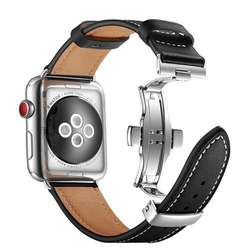 Genuine Leather strap For Apple watch band pulseira apple watch 5 4 3 44mm/40mm iwatch band 42mm 38mm correa Watchband bracelet