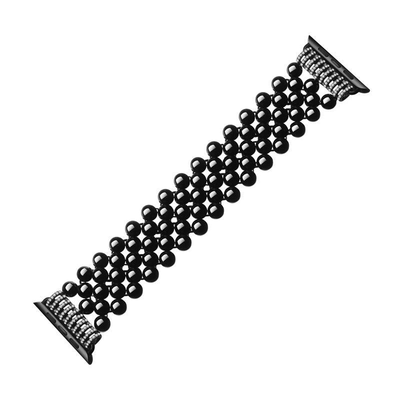Natural agate band For Apple watch 4 44MM/40mm strap iwatch 4 3 2 1 42mm/38mm diamond wrist Bracelet women fashion belt