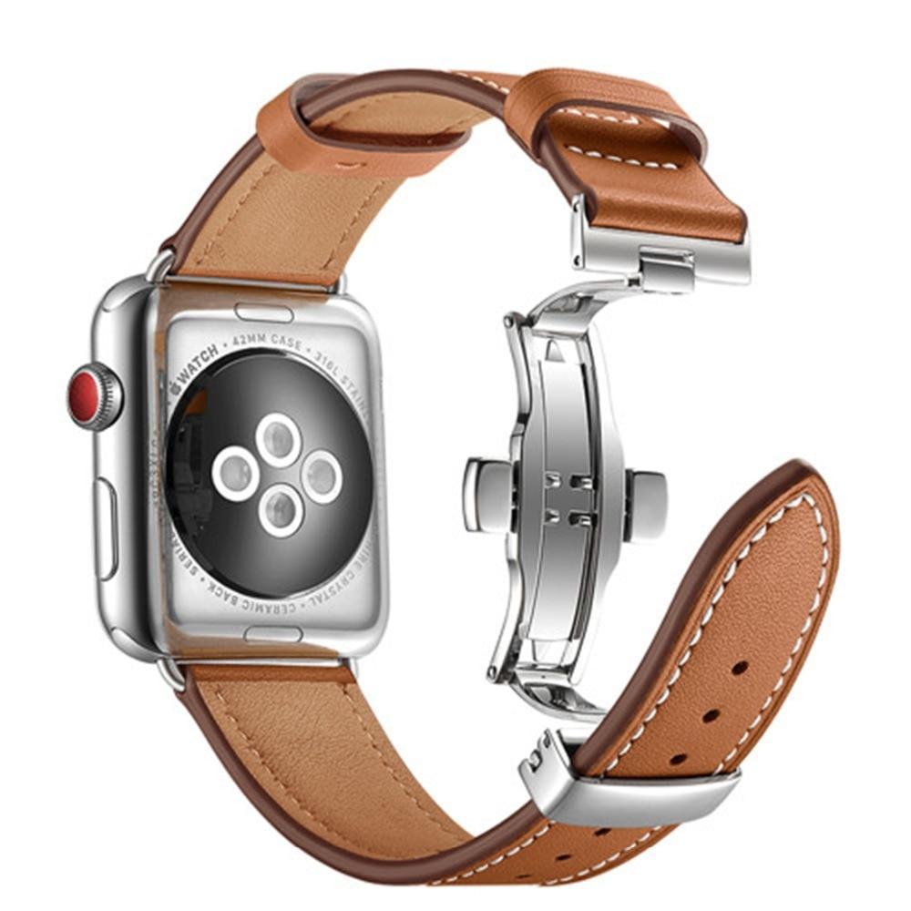 Genuine Leather strap For Apple watch band pulseira apple watch 5 4 3 44mm/40mm iwatch band 42mm 38mm correa Watchband bracelet