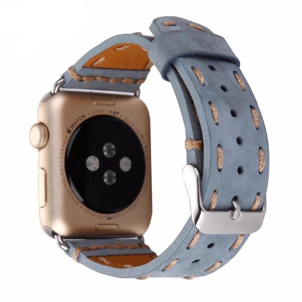 weave Genuine Leather Watch Band Strap For Apple Watch Band 42 mm/38 wrist watch replacement band for iwatch 2 1
