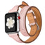 Genuine Leather strap For Apple watch 4 band 44mm 40mm correa iWatch Series 3 2 1 42mm Double Tour Wrist Bracelet belt