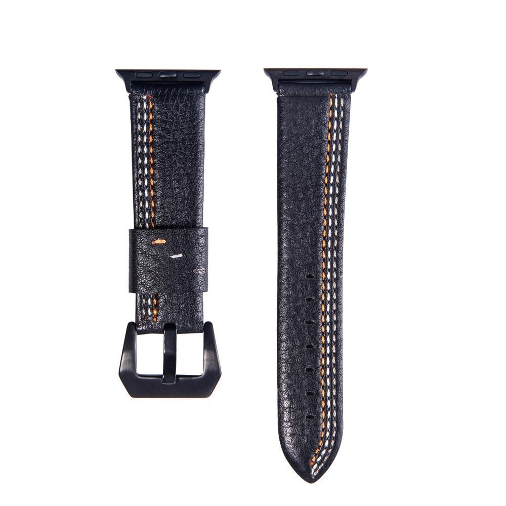 Genuine Leather strap For Apple Watch band 42mm 38mm 44 mm 40mm apple watch 4 3 2 1 iwatch band Suture Style watchband Bracelet