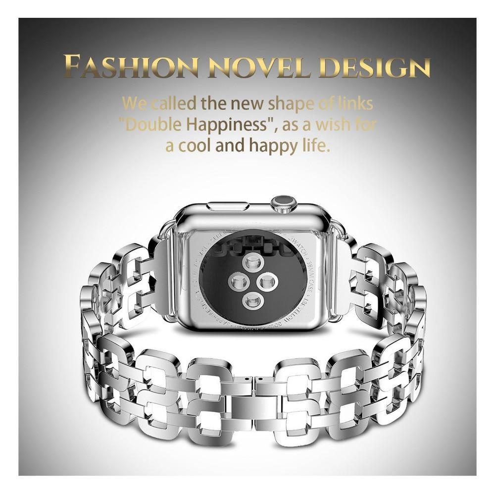 Stainless steel strap For Apple Watch 4 band 44mm 40mm correa iwatch series 4/3/2/1 42mm/38mm link bracelet Wrist belt