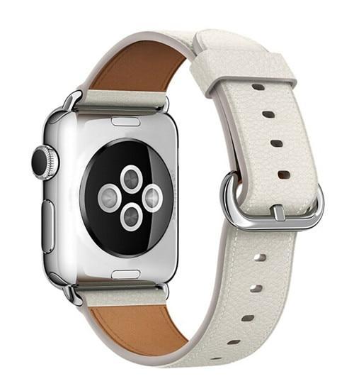 Leather strap For Apple Watch band apple watch 5 4 3 band 42mm 44mm correa iwatch band 5 38mm/40mm Classic Buckle bracelet belt