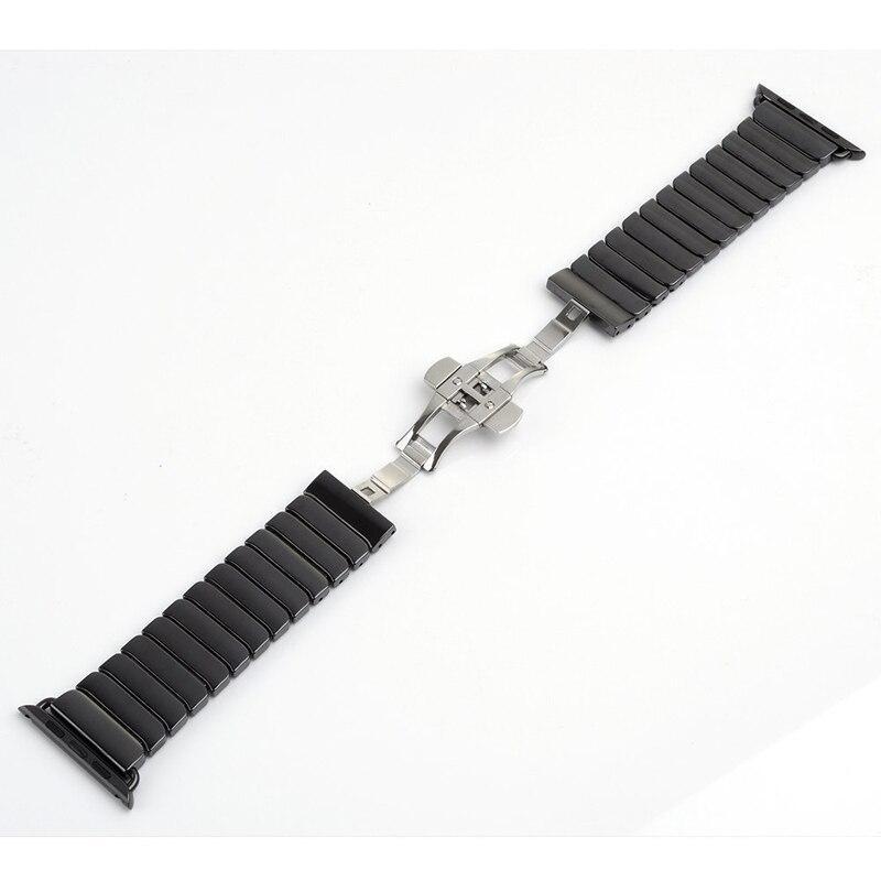 Ceramic Strap For Apple Watch Band apple watch 5 4 3 44mm/40mm iwatch band 42mm/38mm correa Link Bracelet belt watch Accessories