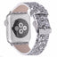 Leather Strap for Apple Watch Band apple watch 5 4 3 44mm/40mm 42mm 38mm iWatch 5/4/3/2/1 band bracelet bling watchband belt