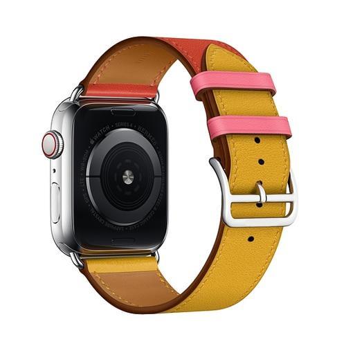 Leather strap For Apple Watch band 42mm 38mm 4 3 iwatch band 44mm 40mm correa wrist bracelet belt watch accessories 2/1