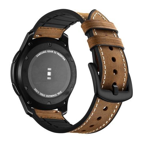 Leather strap For Samsung Galaxy watch 46mm/Gear S3 Frontier huawei watch gt strap 22mm watch band correa silicone bracelet belt