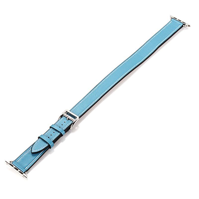 Genuine leather strap For Apple Watch 4 band 44mm/40mm correa iwatch serise 3/2/1 42mm/38mm Double tour wrist bracelet