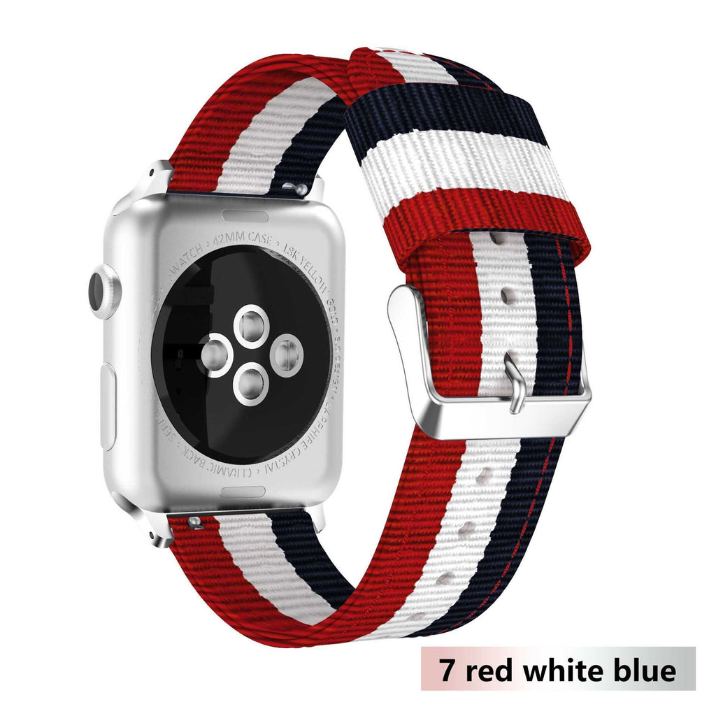 Nato strap For Apple Watch band apple watch 4 3 5 44mm/40mm iwatch band 42mm/38mm correa woven nylon wrist bracelet Accessories