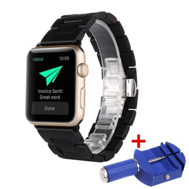 Wood Strap For Apple Watch band apple watch 5 4 3 band 44mm/40mm iwatch 5 42mm/38mm Wooden Butterfly buckle Bracelet watchband