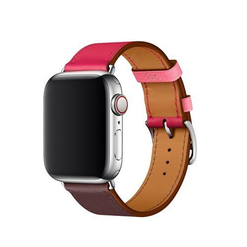 single tour Leather strap For Apple Watch band 5 4 44mm 40mm bracelet iwatch series 3/2/1 42mm 38mm Wrist bracelet belt