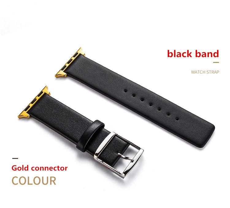 Genuine Leather strap For Apple watch 4 band 44mm 40mm correa Iwatch series 4 3 2 1 42mm 38mm wrist bracelet belt