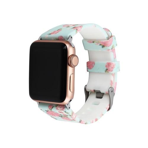 Silicone Sport strap For Apple Watch band 42mm 38mm correa Iwatch series 4/3/2/1 44mm/40mm wrist bracelet watchband belt