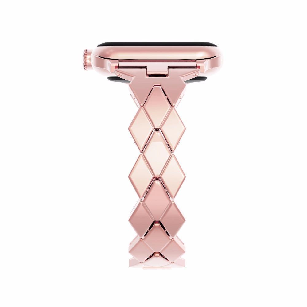 Stainless Steel Strap For Apple Watch band apple watch 4 3 band 42mm/38mm iwatch Rhombus Design wrist Bracelet