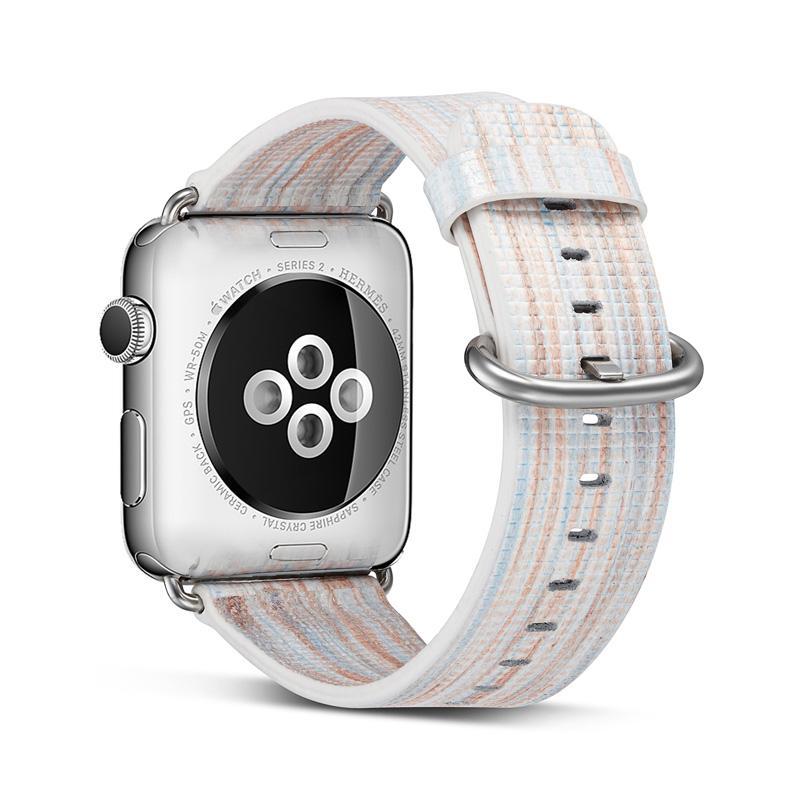 Leathter strap For Apple Watch band apple watch 5 4 3 44mm/40mm Flower print correa iwatch band 5 42mm/38mm bracelet watchband