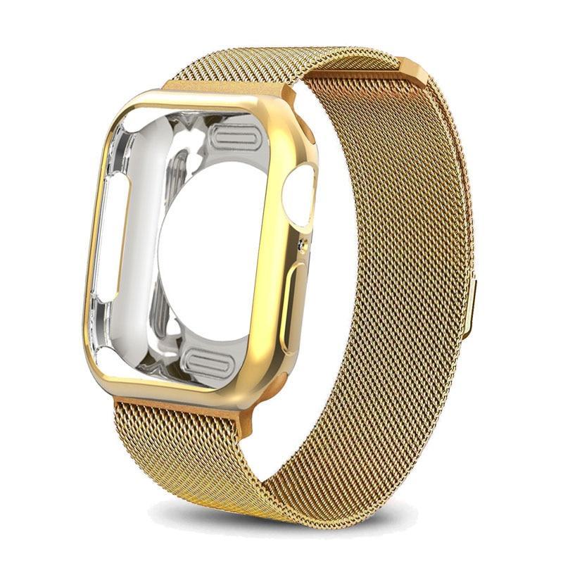 Mlianese Loop case+strap For Apple Watch band pulseira apple watch 4 3 5 band 44mm 40mm iwatch band 42mm 38mm correa bracelet