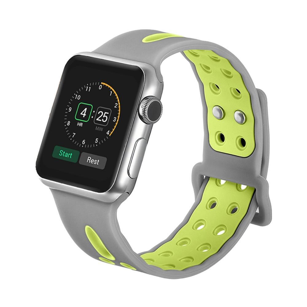 sport silicone wrist bracelet watch strap for apple watch band 38 mm 42 mm replaceable Bracelet Strap for iwatch 1/2