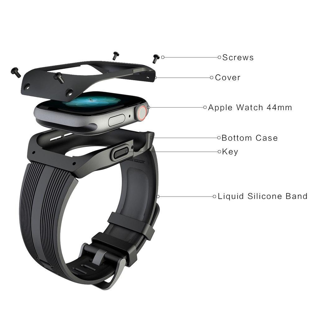 sport waterproof strap+case For Apple Watch band 5 4 iwatch band 5 4 44mm pulseira correa Bracelet apple watch 4 watchband